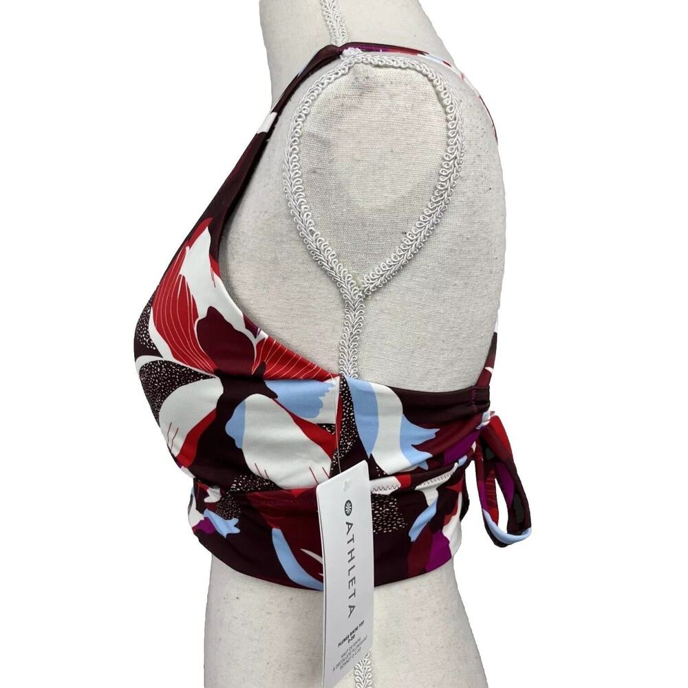 NWT Athleta Women's Plunge Floral Bikini Top D-DD Size Small MSRP $54 Top Only - Picture 6 of 14